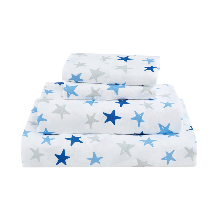 Mason & Mollie Blue/White Microfiber Comforter Set Wayfair Canada